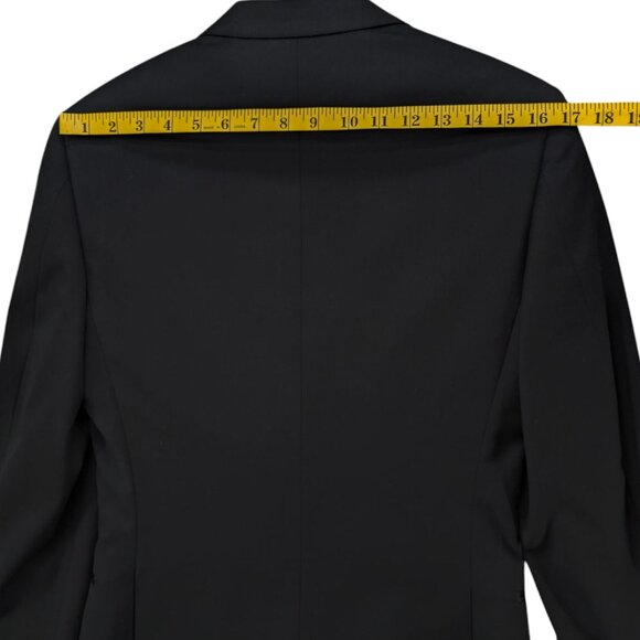The Groomsman Suit Slim Tuxedo Jacket Mens Black Formal 2 Button Size 34R - Picture 10 of 10